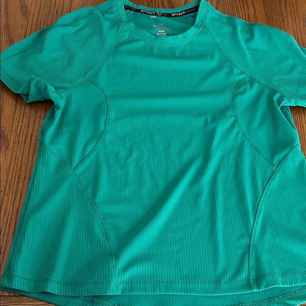 Spyder Active Teal Performance Shirt